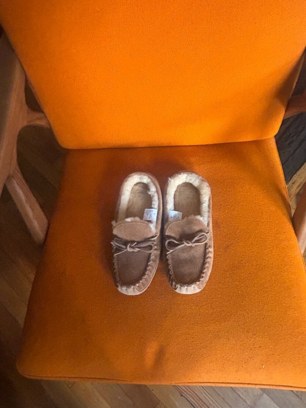 J Crew Shearling Kids Slippers (size 6K)